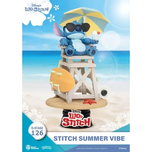 Beast Kingdom Disney Stitch Summer Vibe Diorama Figure D-stage 126
