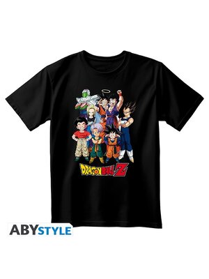Abystyle Dragon Ball Unisex Black T-Shirt Goku's Group Size S