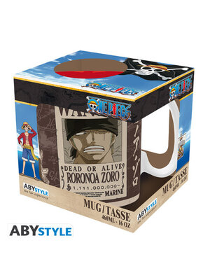 One Piece 460ml Mug Zoro Wanted