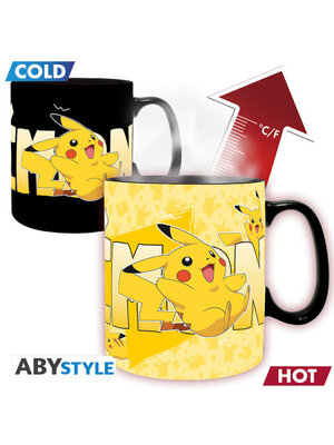 Abystyle Pokemon 460ml Heat Change Mug Pikachu