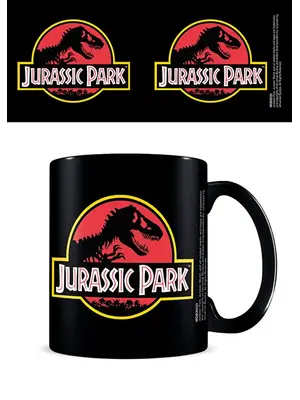 Pyramid Jurassic Park Logo Black Pod Mug 315ml