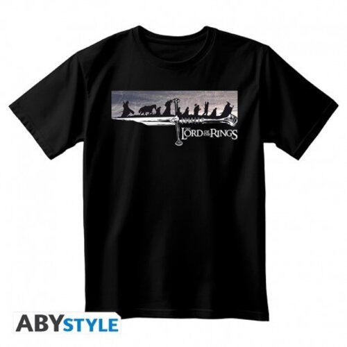 Abystyle Lord of The Rings Unisex Black T-Shirt The Fellowship Size XL Abystyle Lord of The Rings Unisex Black T-Shirt The Fellowship Size XL