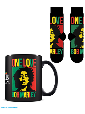 Pyramid Bob Marley One Love Mug 315Ml And Socks Size 41-45