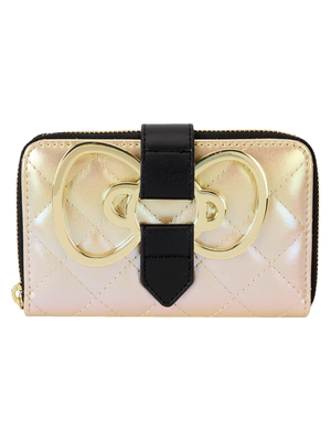 Loungefly Hello Kitty 50th Anniversary Gold Zip Around Wallet Loungefly