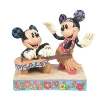 Disney Traditions Hawaiian Holiday Mickey & Minnie Figure