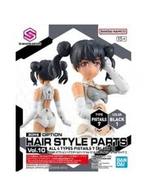 Bandai Gundam 30MS Option Hair Style Parts Vol.10 Black