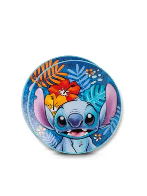 Disney Stitch Set Of 2 Plates Orange 19cm