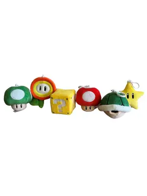 Simba Toys Super Mario Pluche Keychain 10 cm Assorti