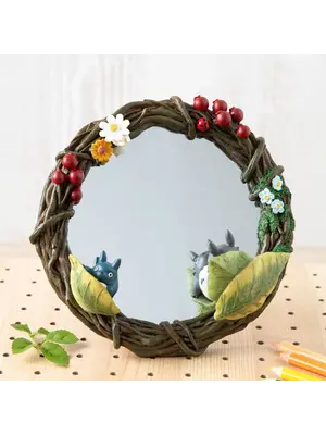 Benelic Ghibli My Neighbour Totoro Flower Garland Mirror 6x19x18cm