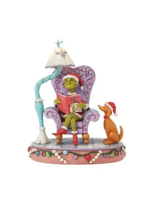Disney Traditions Disney Traditions Grinch in a large Chair Light Up Figurine