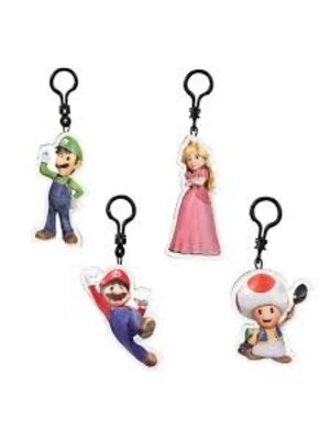 Jakks Pacific Super Mario Bros Movie 3D Keychain 8cm Assorti