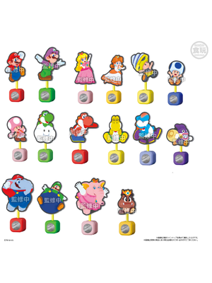 Banpresto Super Mario Bros Wonder 16 Panel Clip Assortiment stand 8cm