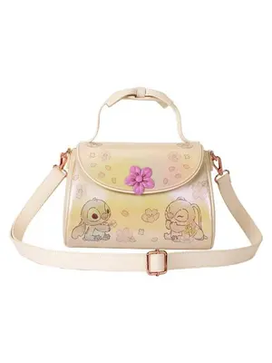 Loungefly Disney Cute Stitch Chery Blossom Crossbody Bag Loungefly