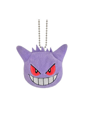 Tomy Pokemon Ball Chain Face Pluche Gengar Keychain
