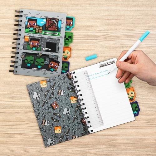 Paladone Minecraft A5 Notebook With Dividers