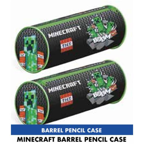 Pyramid Minecraft Barrel Pencil Case