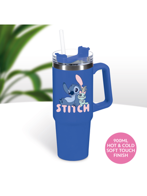 Paladone Disney Stitch Travel Mug XL 900ml With Straw