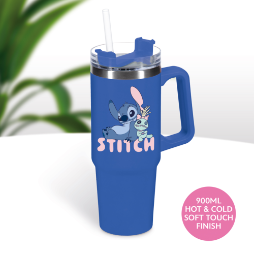 Paladone Disney Stitch Travel Mug XL 900ml With Straw Paladone Disney Stitch Travel Mug XL 900ml With Straw