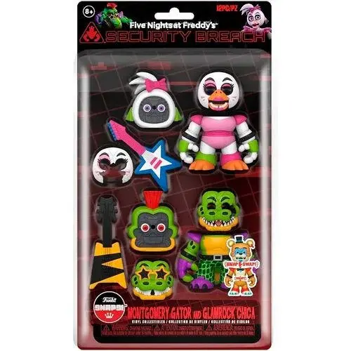 Funko Five Nights At Freddy's Glamrock Chica & Gator Double Snap Pack Funko Funko Five Nights At Freddy's Glamrock Chica & Gator Double Snap Pack Funko