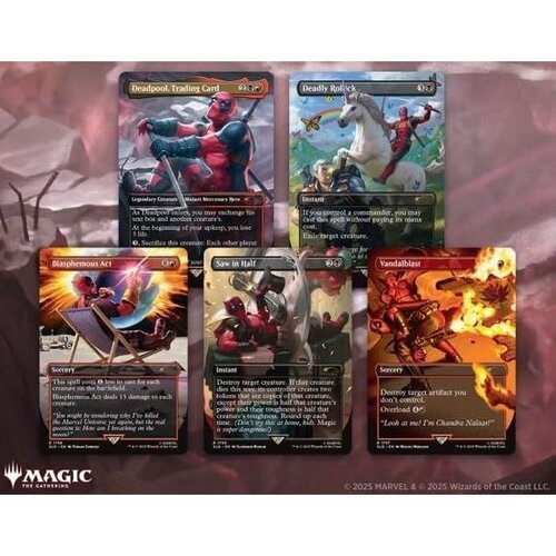 Wizards of The Coast Magic The Gathering MTG TCG Secret Lair X Marvel Deadpool Wizards of The Coast Magic The Gathering MTG TCG Secret Lair X Marvel Deadpool