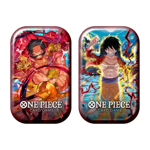 Bandai Red One Piece TCG Tin Pack Set Vol.1 Mini Tin Bandai Red One Piece TCG Tin Pack Set Vol.1 Mini Tin