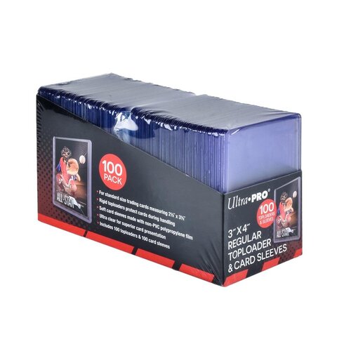 Ultra Pro Toploaders & Card Sleeves 3"x4" 100 Stuks Ultra Pro Ultra Pro Toploaders & Card Sleeves 3"x4" 100 Stuks Ultra Pro