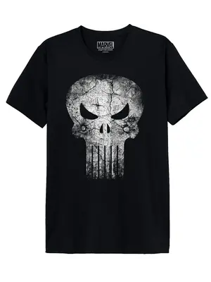 Cotton Division Marvel Punisher Skull Distress T-Shirt Men Size XL