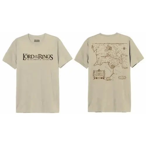 Cotton Division Lord of The Rings Gondor Map T-Shirt Size S Cotton Division Lord of The Rings Gondor Map T-Shirt Size S