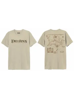 Cotton Division Lord of The Rings Gondor Map T-Shirt Size M