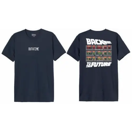 Cotton Division Back To The Future Outatime T-Shirt Men Size XXL Cotton Division Back To The Future Outatime T-Shirt Men Size XXL