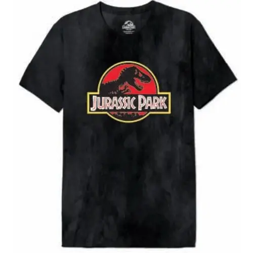 Cotton Division Jurassic Park Logo Classic Stone Wash T-Shirt Men Size S