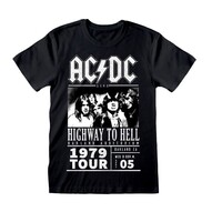 AC/DC T-Shirt Highway To Hell 1979 Tour Black Size XL
