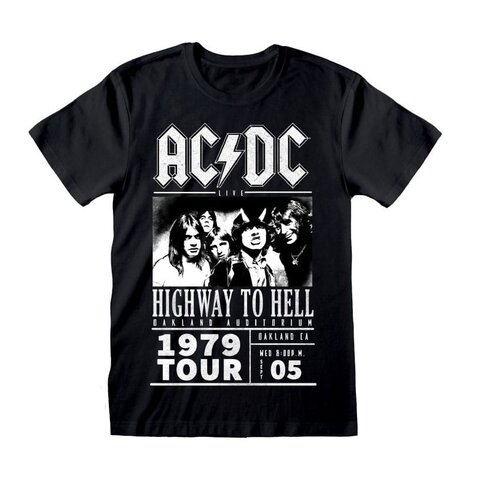 Heroes Inc AC/DC T-Shirt Highway To Hell 1979 Tour Black Size XL