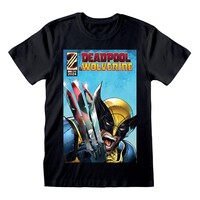 Marvel Deadpool T-Shirt Wolverine Reflection Size M