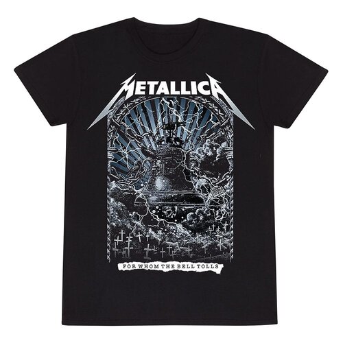 Heroes Inc Metallica T-Shirt For Whom The bells Toll Black Size L Heroes Inc Metallica T-Shirt For Whom The bells Toll Black Size L