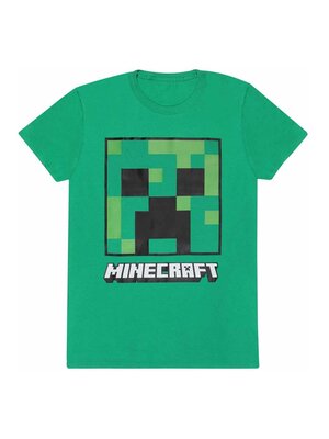 Heroes Inc Minecraft Creeper Face T-Shirt Size XL
