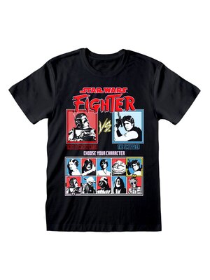 Heroes Inc Star Wars T-Shirt VS Screen T-Shirt Black Size S