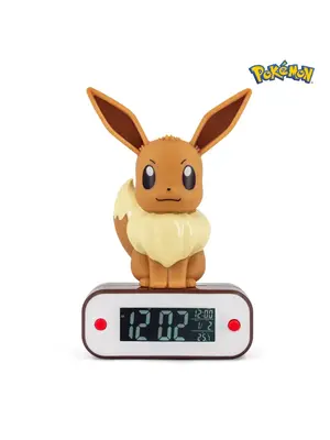 Teknofun Pokemon Eevee Alarm Clock With Led Lamp