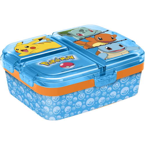 Stor Pokemon Starter Lunchbox Multi Compartment Stor Pokemon Starter Lunchbox Multi Compartment