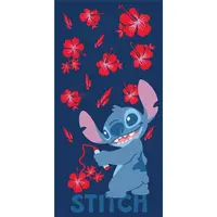 Disney Stitch Flowers Beach Towel 70x140cm Cotton