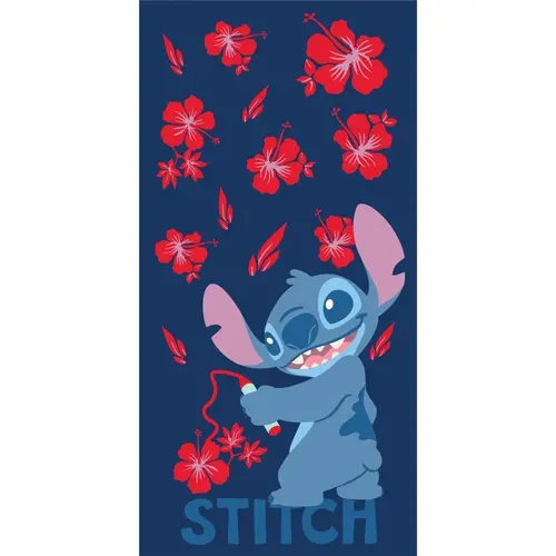 Aymax Disney Stitch Flowers Beach Towel 70x140cm Cotton Aymax Disney Stitch Flowers Beach Towel 70x140cm Cotton