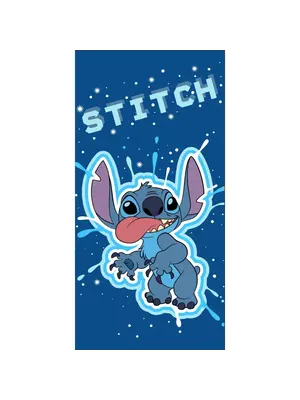 Aymax Disney Stitch Sticking out Tongue Beach Towel 70x140
