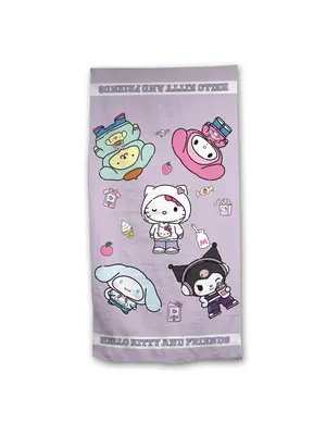 Aymax Hello Kitty Beach Towel 100% Cotton 90x170cm