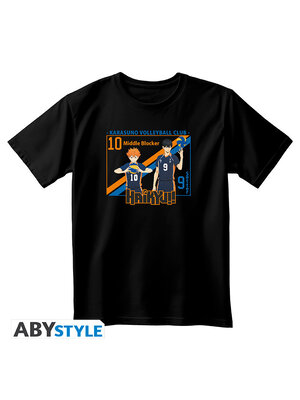Abystyle HAIKYU!! Hinata & Kageyama Tshirt Unisex Black Medium