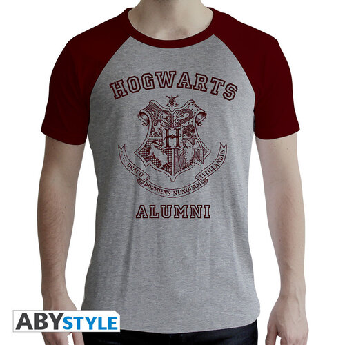 Abystyle Harry Potter Alumni Tshirt Grey & Red Man Medium