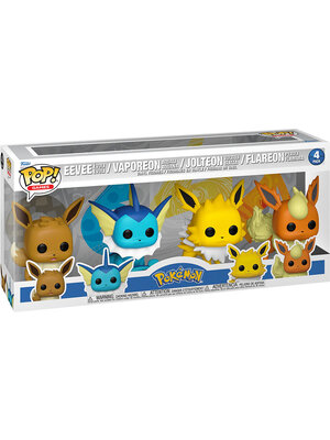 Funko Funko POP! Pokemon 4-Pack Eevee Vaporeon Jolteon Flareon Special Edition
