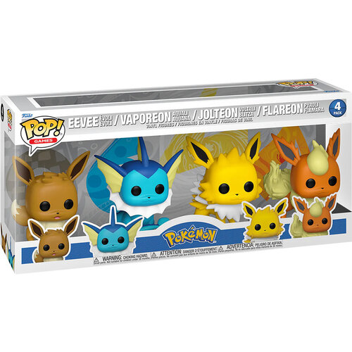 Funko Funko POP! Pokemon 4-Pack Eevee Vaporeon Jolteon Flareon Special Edition