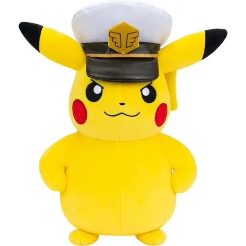 Bandai Red Pokemon Pikachu Captain Pluche 20cm