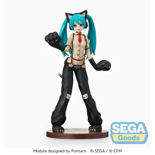 Sega Goods Hatsune Miku Project Diva Arcade Future Tone Kitty Cat 23cm Figure Sega Goods Hatsune Miku Project Diva Arcade Future Tone Kitty Cat 23cm Figure