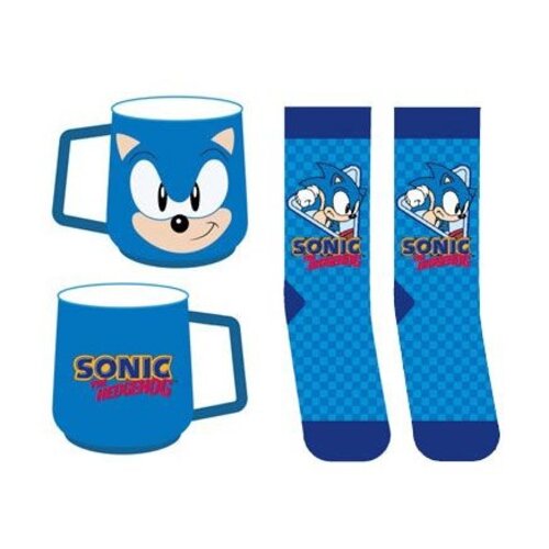 Fizz Creations Sonic Gift Box Mug 460ml + 1 Pair of Socks (One Size) Fizz Creations Sonic Gift Box Mug 460ml + 1 Pair of Socks (One Size)